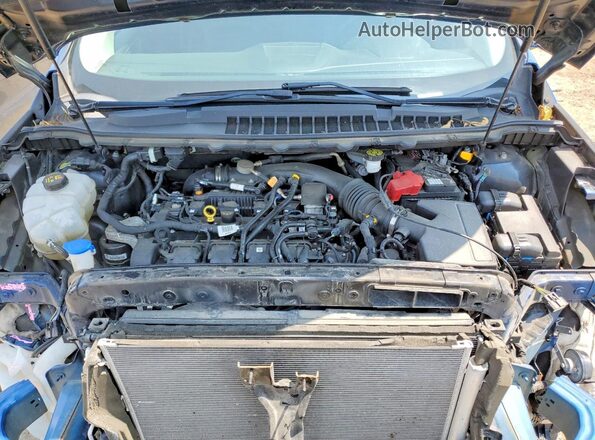 2FMPK4J96LBA25450 2020 FORD EDGE Blue Engine compartment view