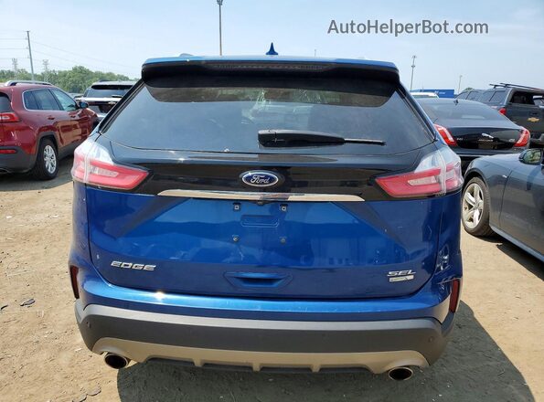 2FMPK4J96LBA25450 2020 FORD EDGE Blue Rear view