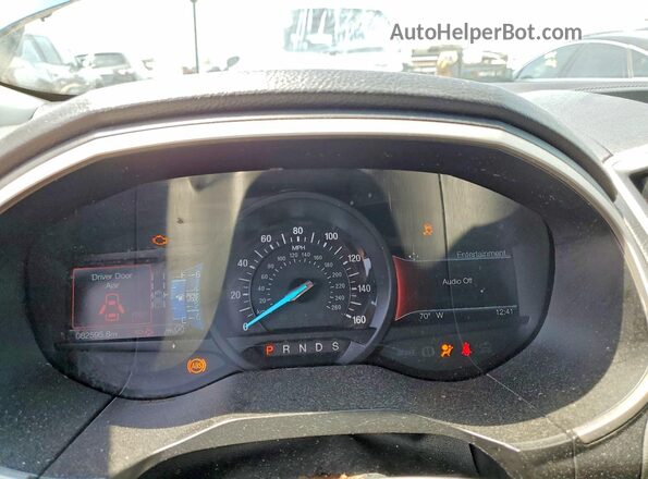 2FMPK4J96LBA25450 2020 FORD EDGE Blue Instrument cluster view