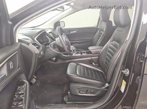2FMPK4J96LBB37911 2020 FORD EDGE Black Вид салону спереду