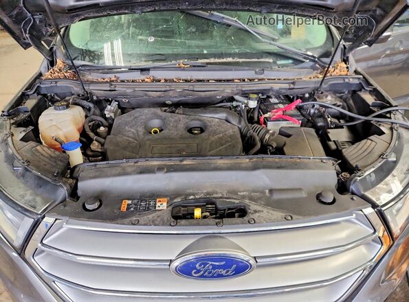 2FMPK4J97GBB17074 2016 FORD EDGE Black Engine compartment view