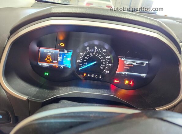 2FMPK4J9XLBA22163 2020 FORD EDGE Черный Вид щитка приборов