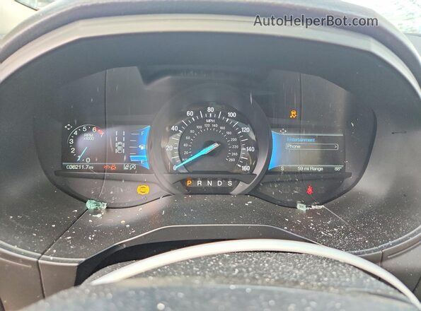 2FMPK4J9XRBB20392 2024 FORD EDGE White Instrument cluster view