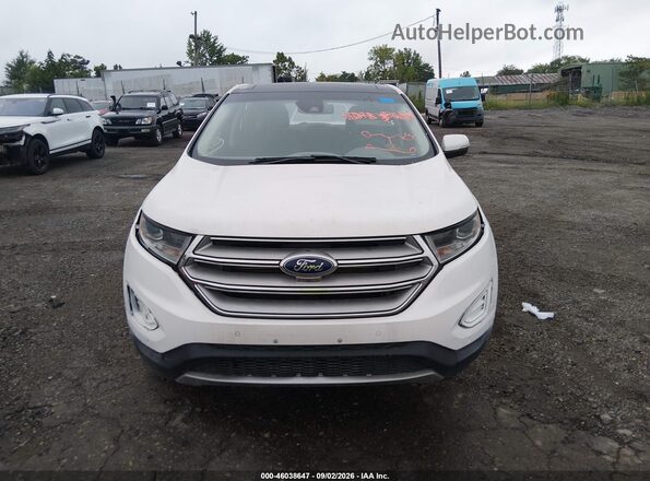 2FMPK4K8XJBB62071 2018 FORD EDGE White Սարքավորումների վահանակի տեսք