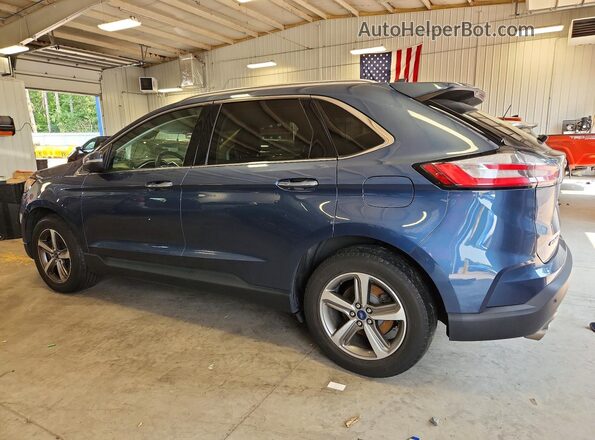 2FMPK4K90KBB88091 2019 FORD EDGE Blue Задня ліва чверть