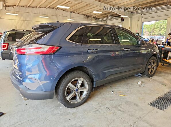 2FMPK4K90KBB88091 2019 FORD EDGE Blue Задня права чверть