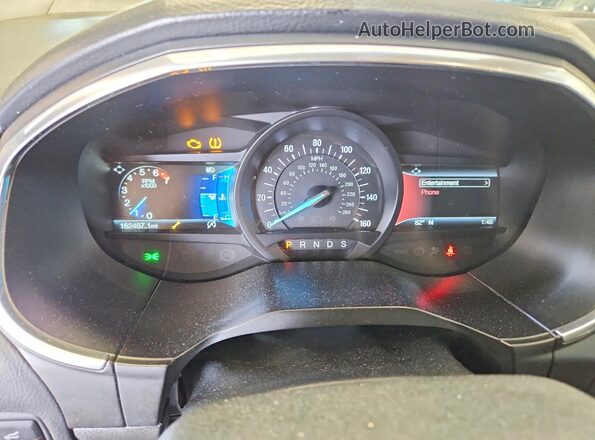 2FMPK4K90KBB88091 2019 FORD EDGE Blue Вид щитка приладів