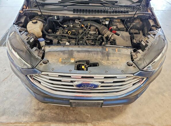 2FMPK4K90KBB88091 2019 FORD EDGE Blue Вид підкапотного простору