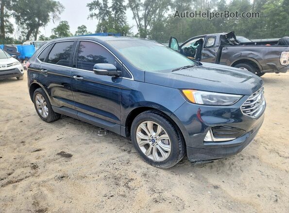 2FMPK4K90NBA79599 2022 FORD EDGE Black Delantero derecho