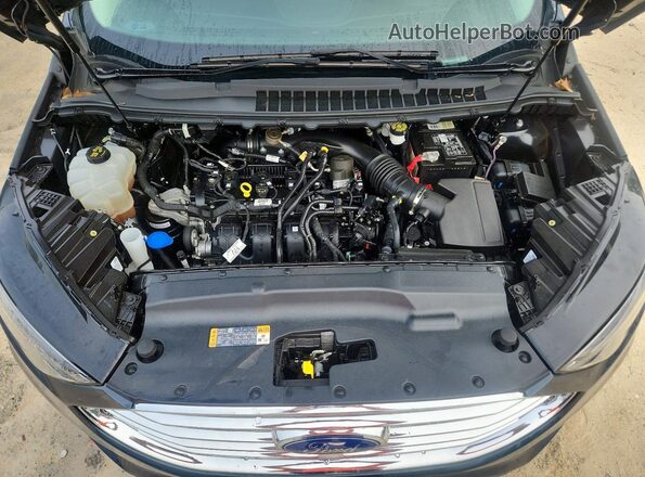 2FMPK4K90NBA79599 2022 FORD EDGE Black Vista del compartimento del motor