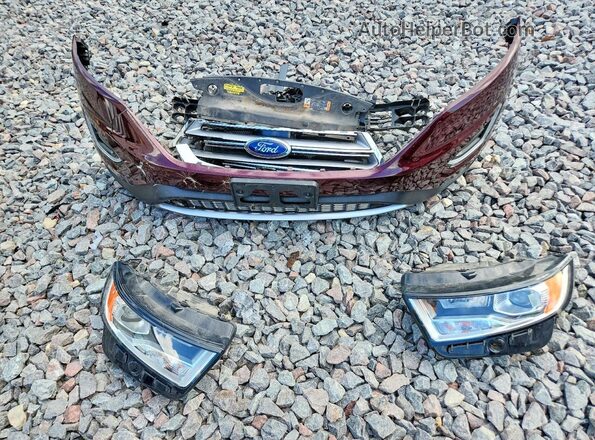 2FMPK4K91JBB71038 2018 FORD EDGE Burgundy Вид підкапотного простору