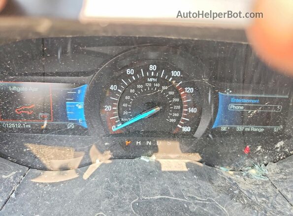2FMPK4K91RBA37867 2024 FORD EDGE Black Widok zestawu wskaźników