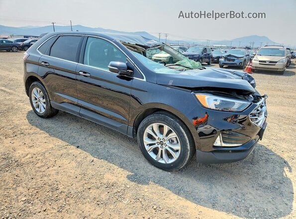 2FMPK4K91RBA37867 2024 FORD EDGE Black Przód prawy