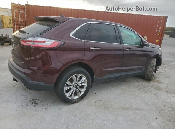 2FMPK4K92RBA82848 2024 FORD EDGE Burgundy Trasero derecho