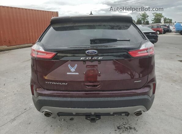 2FMPK4K92RBA82848 2024 FORD EDGE Burgundy Vista trasera