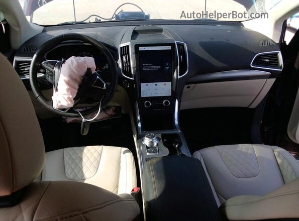 2FMPK4K92RBA82848 2024 FORD EDGE Burgundy Vista del salpicadero