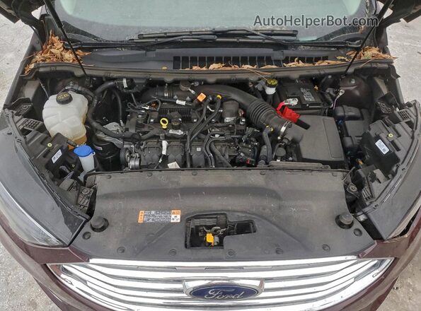 2FMPK4K92RBA82848 2024 FORD EDGE Burgundy Vista del compartimento del motor