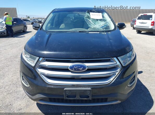 2FMPK4K94HBB52493 2017 FORD EDGE Черный Вид щитка приборов