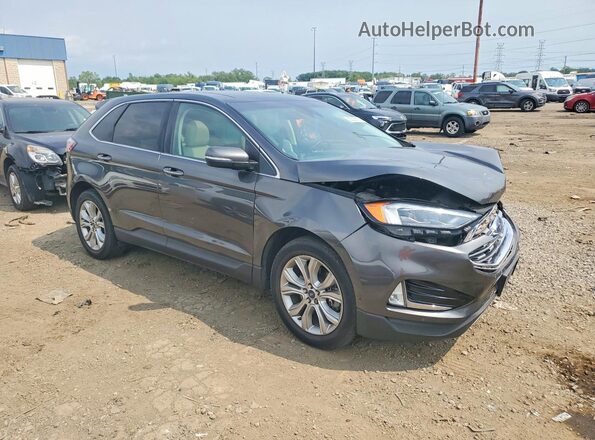 2FMPK4K94KBB98073 2019 FORD EDGE Charcoal Przód prawy