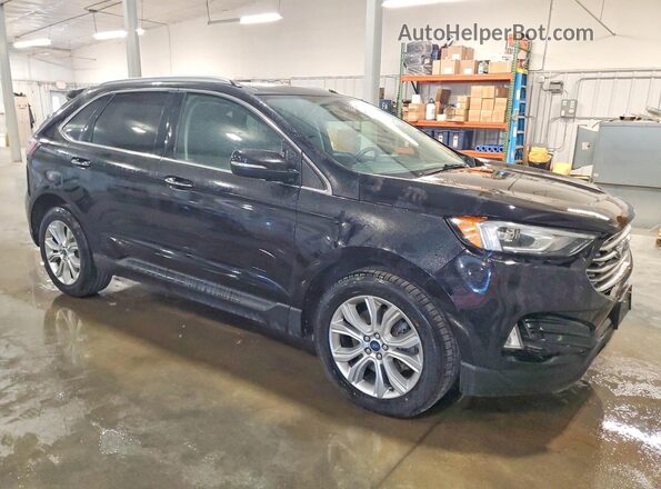 2FMPK4K94LBB45746 2020 FORD EDGE Black Przód prawy