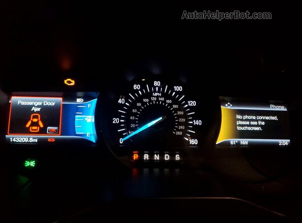 2FMPK4K94LBB45746 2020 FORD EDGE Black Widok zestawu wskaźników