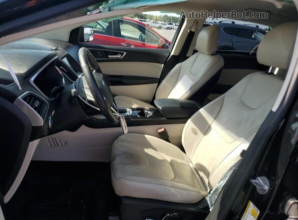 2FMPK4K95HBB69478 2017 FORD EDGE Black Widok wnętrza z przodu