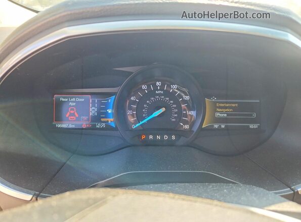 2FMPK4K95KBB05657 2019 FORD EDGE White Սարքավորումների վահանակի տեսք