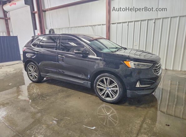 2FMPK4K95KBB68404 2019 FORD EDGE Черный Передняя правая четверть