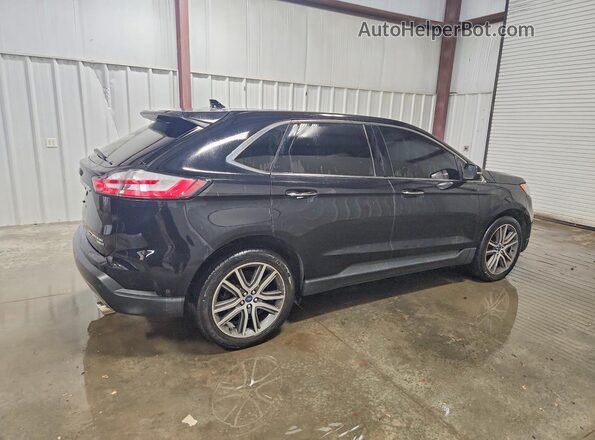 2FMPK4K95KBB68404 2019 FORD EDGE Черный Задняя правая четверть