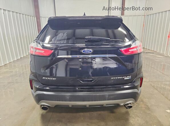 2FMPK4K95KBB68404 2019 FORD EDGE Черный Вид сзади