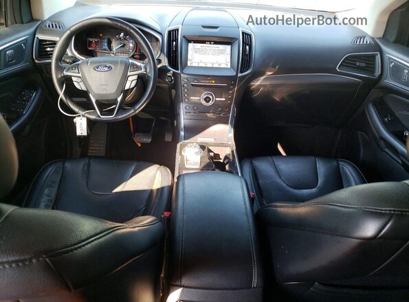 2FMPK4K95KBB68404 2019 FORD EDGE Черный Вид панели приборов