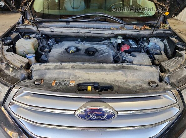2FMPK4K96HBB11914 2017 FORD EDGE Black Vista del compartimento del motor