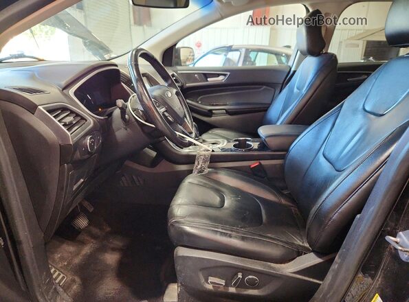 2FMPK4K96HBB11914 2017 FORD EDGE Black Vista interior delantera