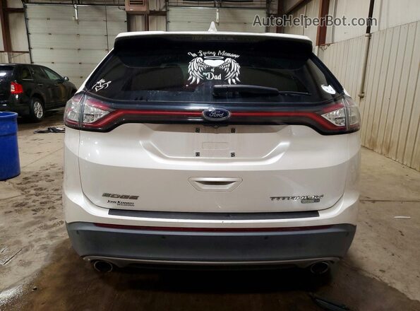 2FMPK4K98HBC13988 2017 FORD EDGE Белый Вид сзади