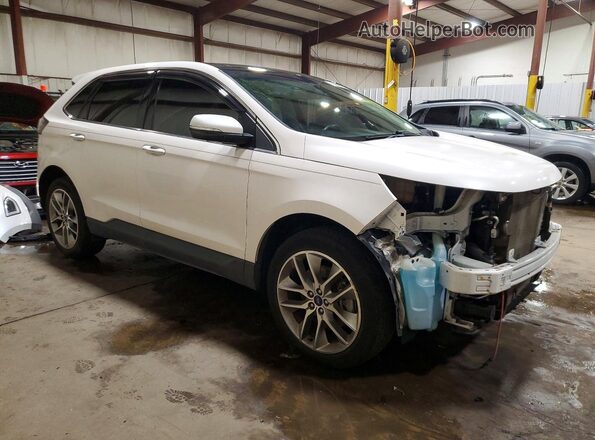 2FMPK4K98HBC13988 2017 FORD EDGE Белый Передняя правая четверть