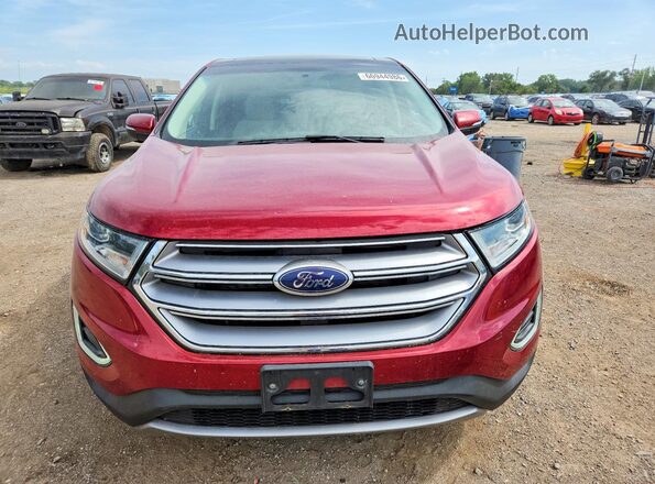 2FMPK4K98HBC52919 2017 FORD EDGE Burgundy წინა ხედი