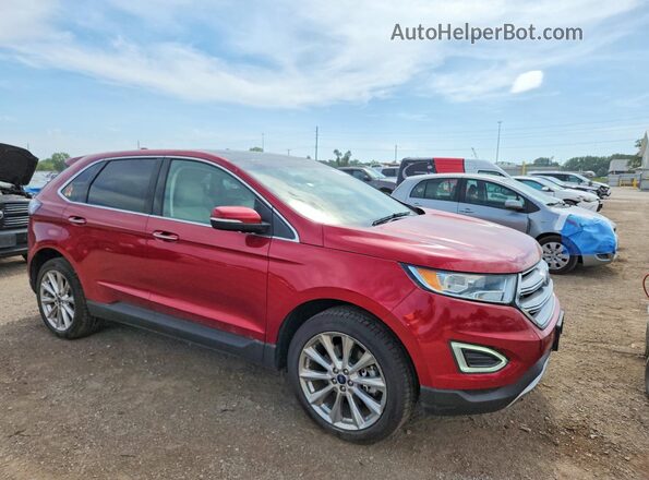 2FMPK4K98HBC52919 2017 FORD EDGE Burgundy წინა მარჯვენა