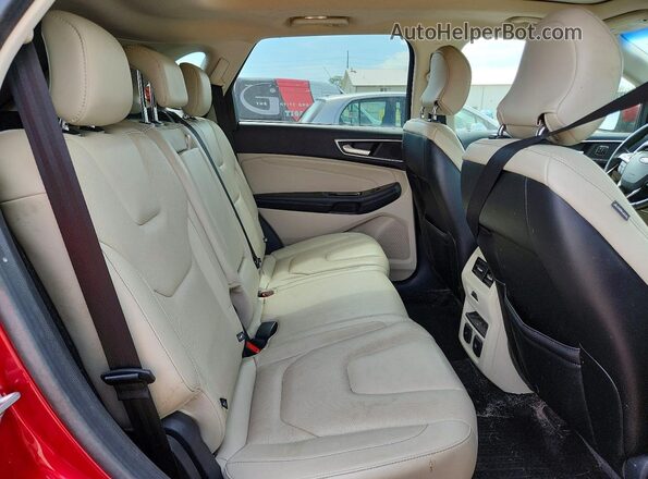 2FMPK4K98HBC52919 2017 FORD EDGE Burgundy უკანა სალონის ხედი