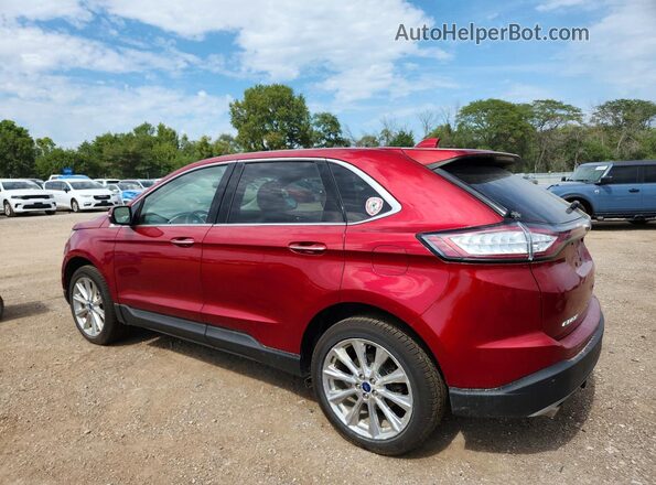 2FMPK4K98HBC52919 2017 FORD EDGE Burgundy უკანა მარცხენა