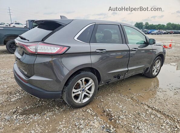 2FMPK4K98JBC31123 2018 FORD EDGE Gray Trasero derecho