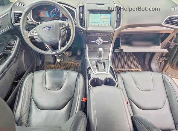 2FMPK4K98JBC31123 2018 FORD EDGE Gray Vista del salpicadero