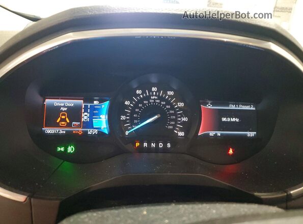 2FMPK4K9XKBB88793 2019 FORD EDGE Silver ხელსაწყოთა პანელის ხედი