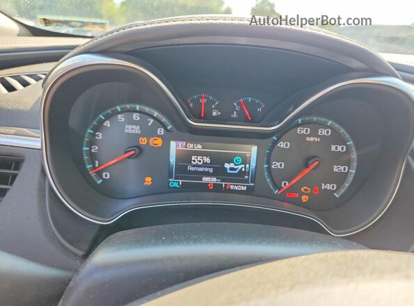 2G1105S30J9107414 2018 CHEVROLET IMPALA Серебряный Вид щитка приборов