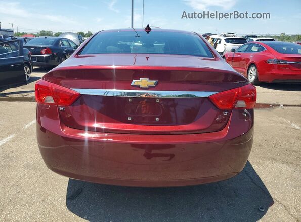 2G1105S34H9145786 2017 CHEVROLET IMPALA Maroon Widok z tyłu