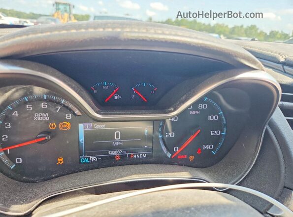 2G1105S35H9174472 2017 CHEVROLET IMPALA Blue Սարքավորումների վահանակի տեսք