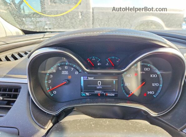 2G1105S39H9111584 2017 CHEVROLET IMPALA Blue Vista del cuadro de instrumentos