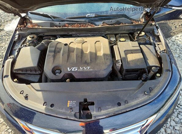 2G1105S39H9111584 2017 CHEVROLET IMPALA Blue Vista interior trasera