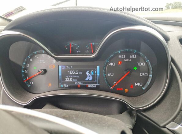 2G1105S39H9197124 2017 CHEVROLET IMPALA White Вид щитка приладів