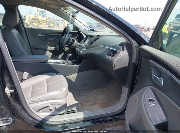 2G1105SA2H9153643 2017 CHEVROLET IMPALA Black Вид салону спереду