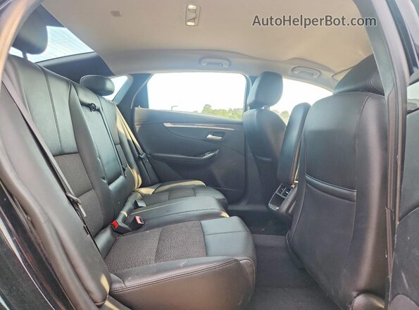 2G1105SA7H9166582 2017 CHEVROLET IMPALA Black Rear seats view